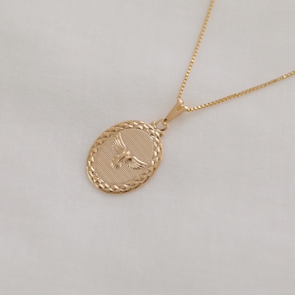 Dove Spirit Necklace | 18k Gold Filled - Picture 5 of 8